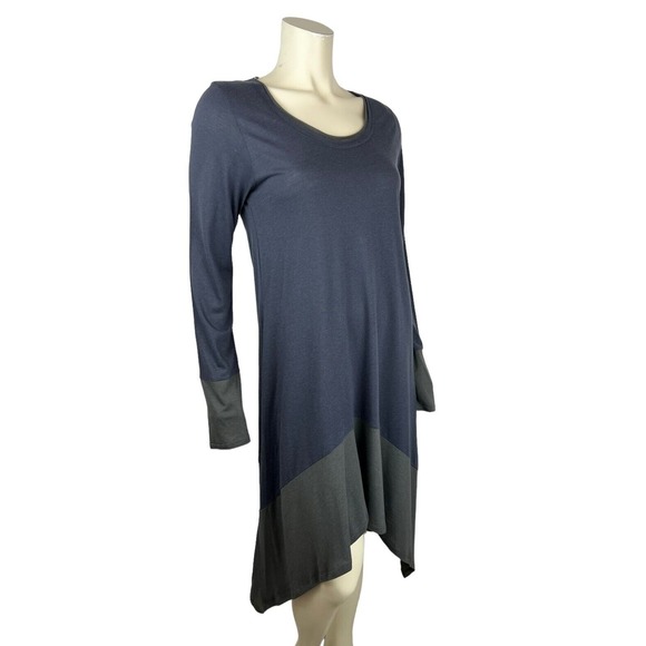 Pete and Greta Johnny Was Tunic Size M Long Sleeve Sharkbite Hem Lagenlook - Picture 2 of 12